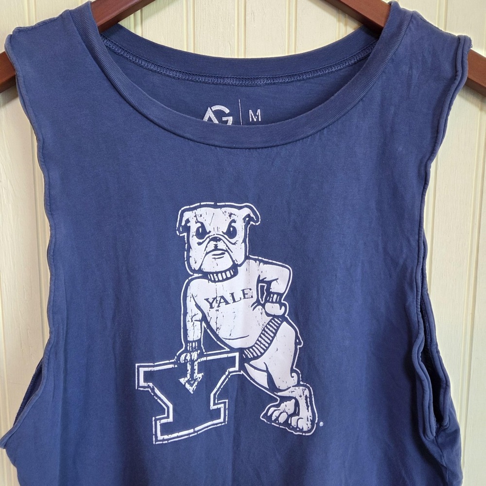 Yale Bulldogs Shirt Mens Medium Blue NCAA College Alta Gracia Apparel Tank Top